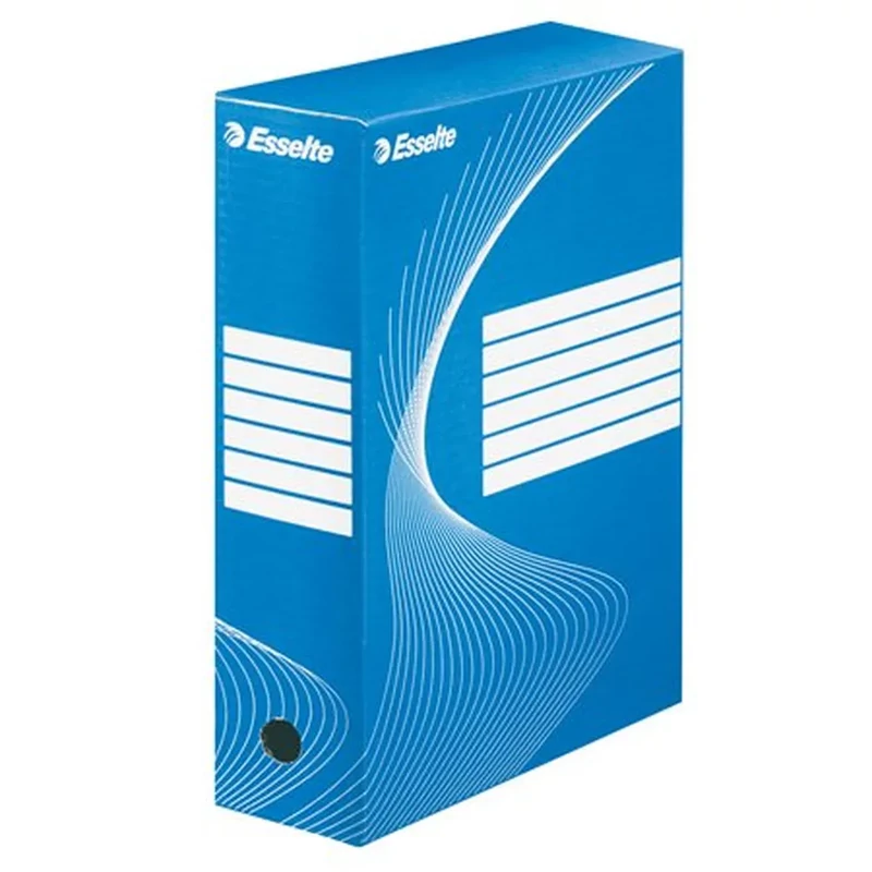 Archiválódoboz A4 100 mm karton Esselte Boxycolor kék