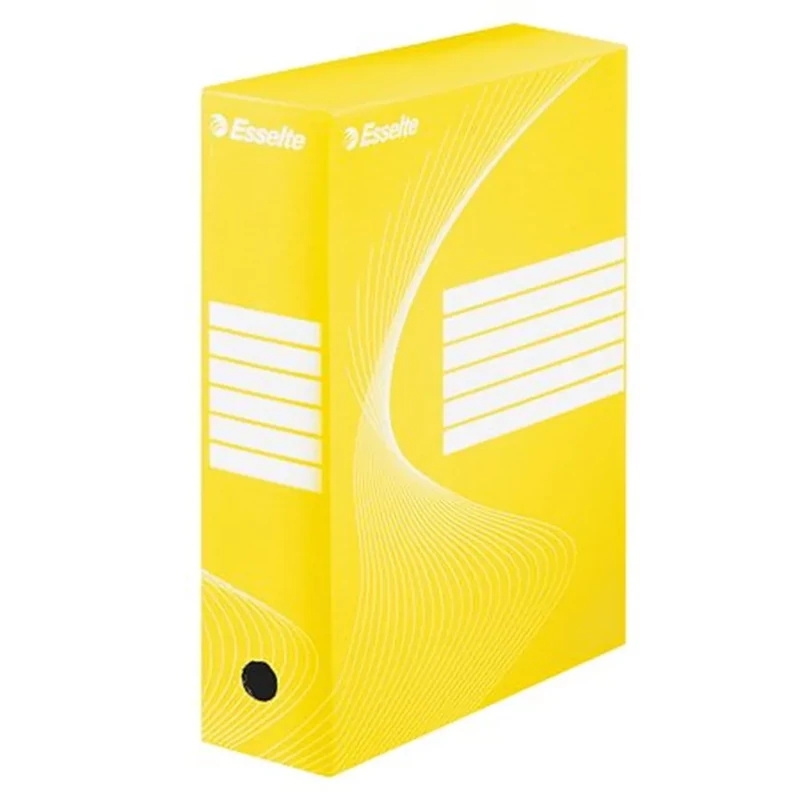 Archiválódoboz A4 100 mm karton Esselte Boxycolor sárga