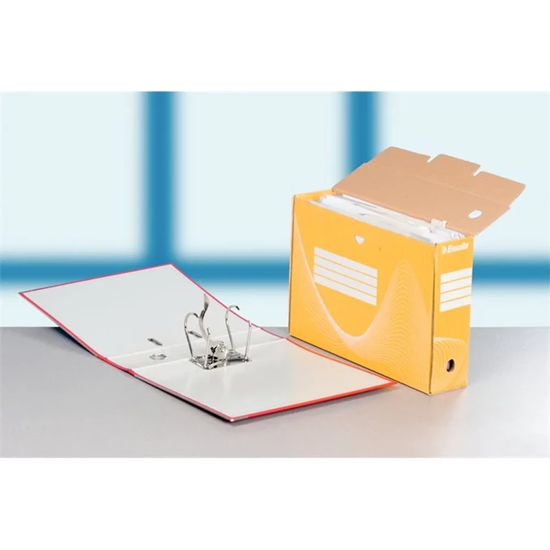 Archiválódoboz A4 100 mm karton Esselte Boxycolor sárga