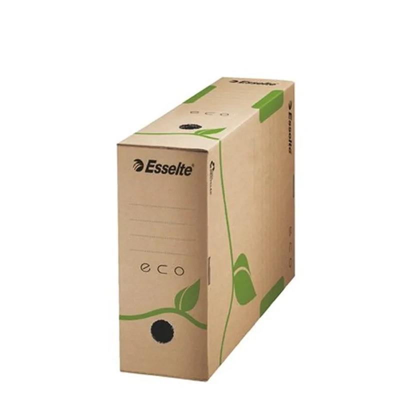 Archiválódoboz A4 100 mm újrahasznosított karton Esselte Eco barna