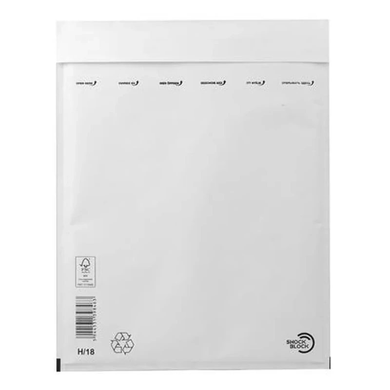 Légpárnás tasak 290x370 mm külméret 270x360 mm belméret W8 fehér
