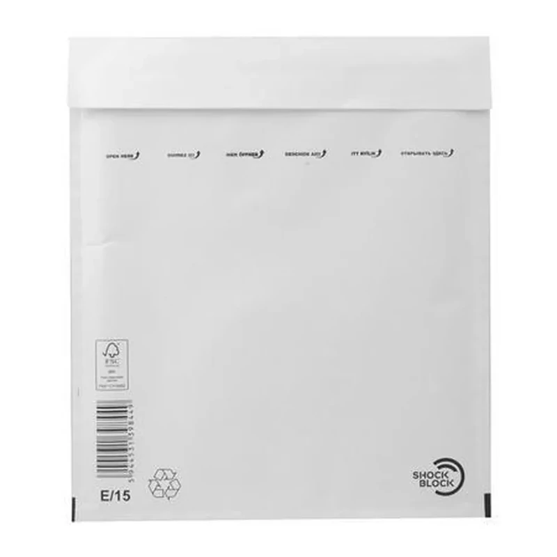 Légpárnás tasak 220x265 mm külméret W5 fehér