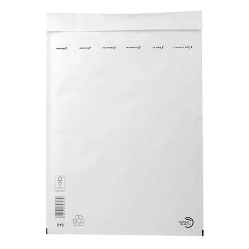 Légpárnás tasak 320x455 mm külméret 300x445 mm belméret W9 fehér