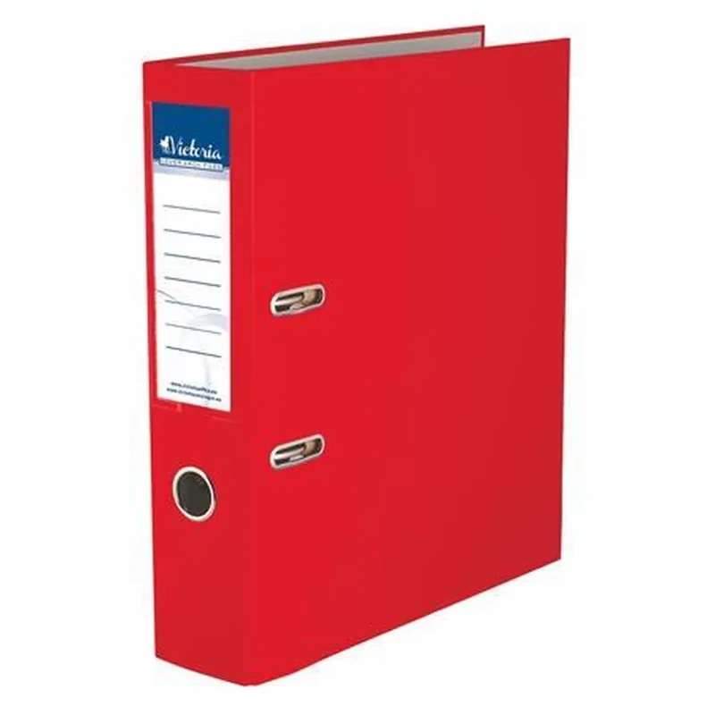Iratrendező 75 mm A4 PP/karton VICTORIA OFFICE Basic piros