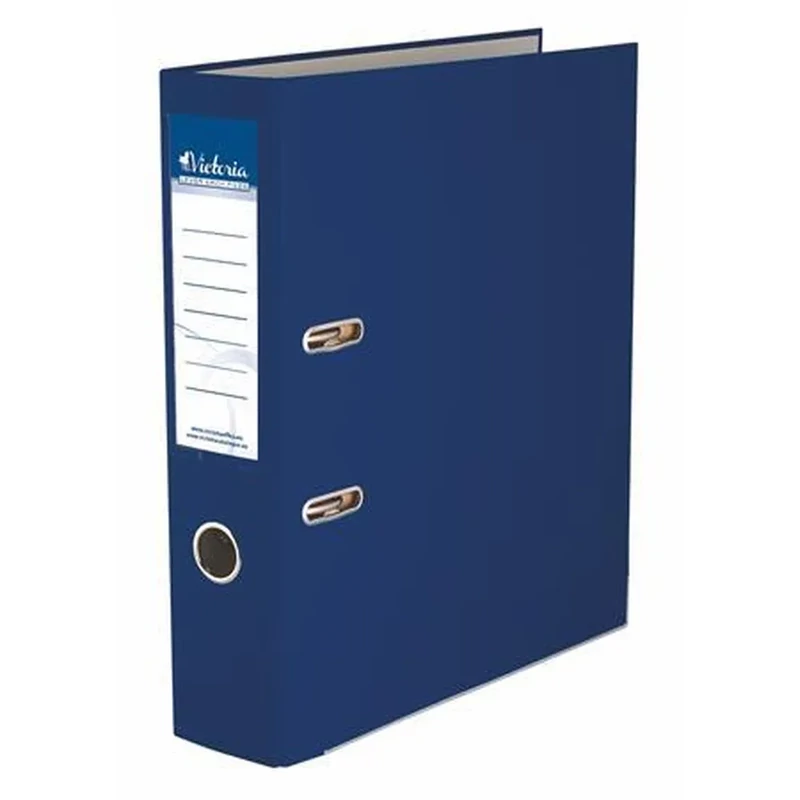 Iratrendező 75 mm A4 PP/karton Victoria Office Basic sötétkék