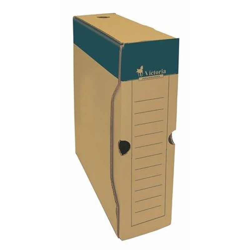 Archiválódoboz A4 80 mm karton Victoria Office natúr