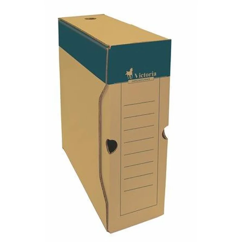 Archiválódoboz A4 100 mm karton Victoria Office natúr