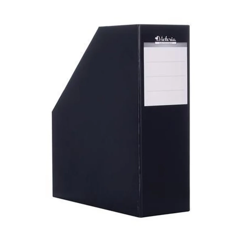 Iratpapucs karton 90 mm Victoria Office fekete