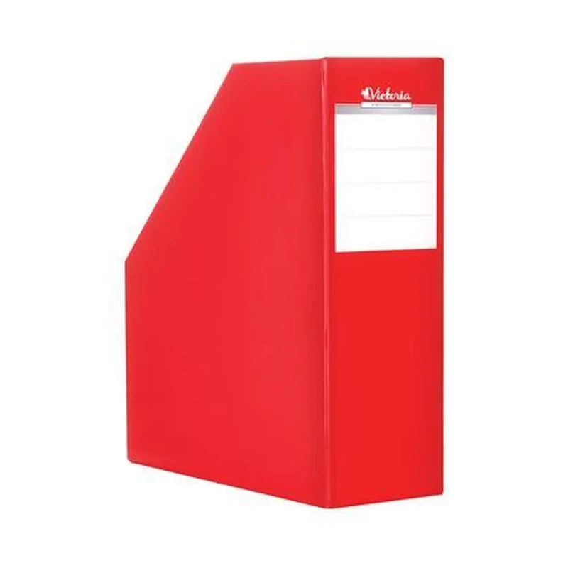 Iratpapucs karton 90 mm Victoria Office piros