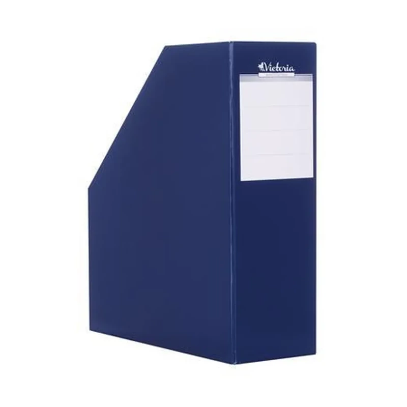 Iratpapucs karton 90 mm Victoria Office sötétkék