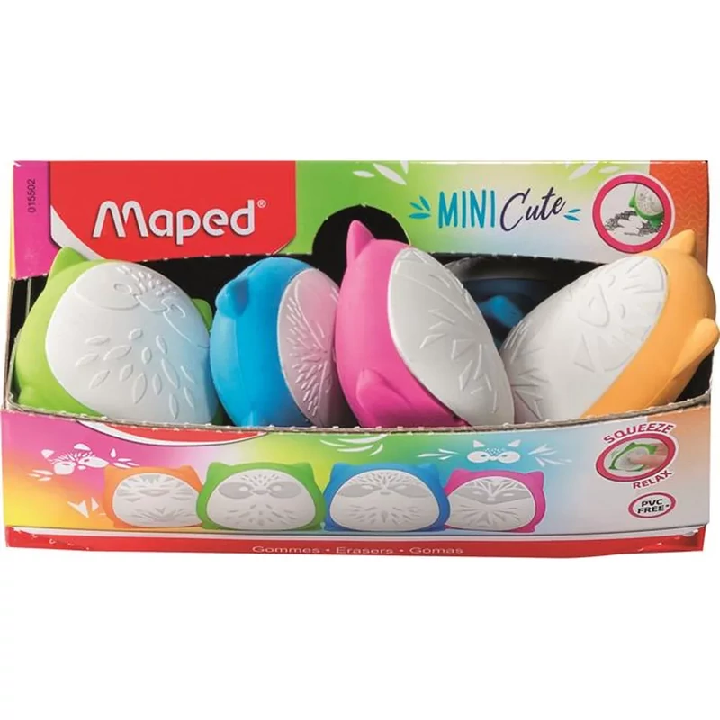 Radír stresszoldó állatmintás Maped Mini Cute