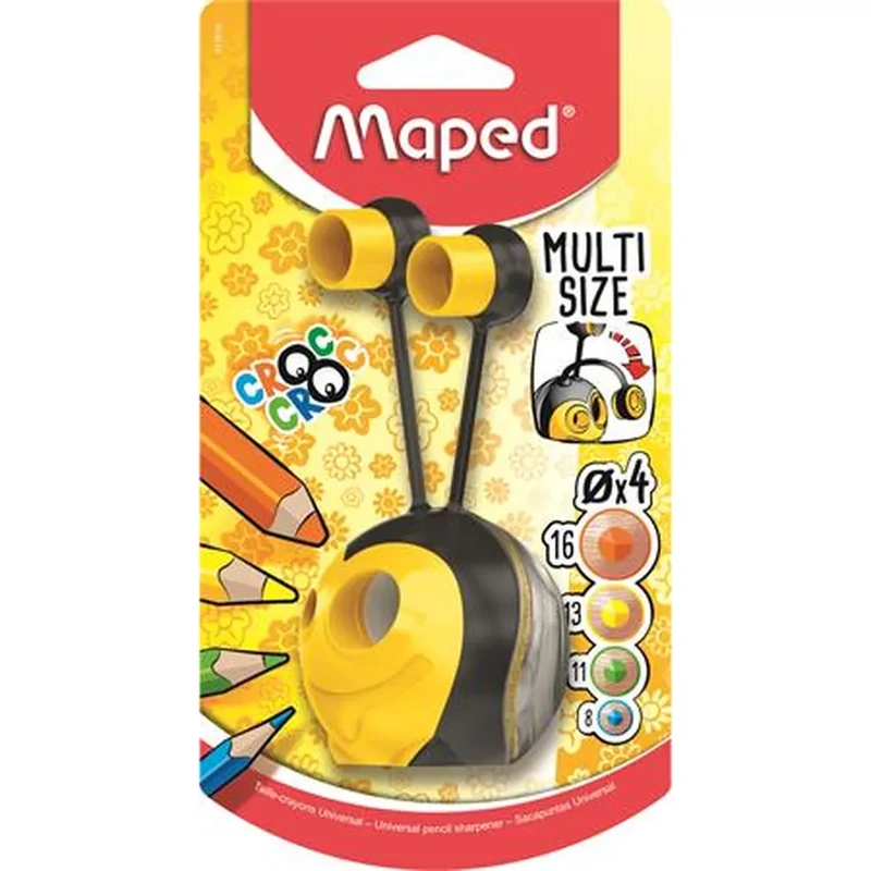 Hegyező kétlyukú tartályos Maped Croc Croc méhecske 1 db