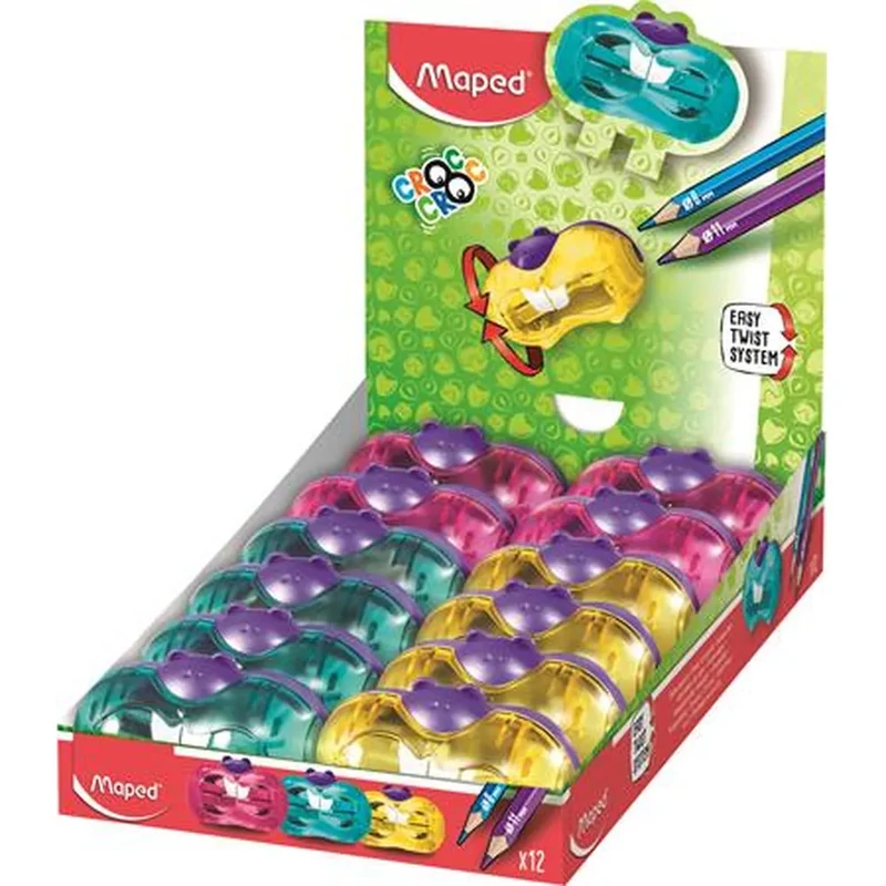 Hegyező kétlyukú tartályos Maped Croc Croc Twist hörcsög