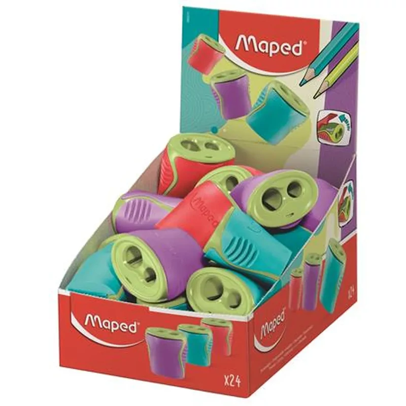 Hegyező kétlyukú tartályos Maped Boogy több szín 1 db