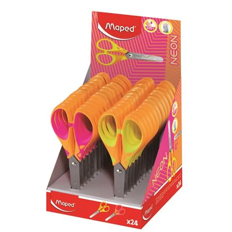 Olló iskolai 13 cm neon színű Maped Soft Neon 1 db