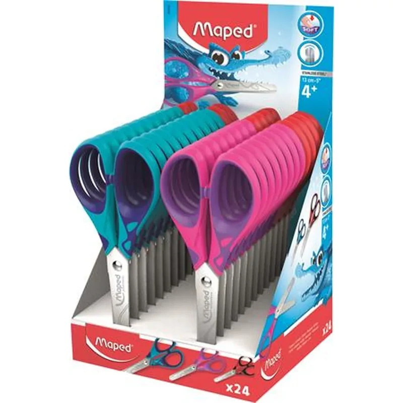 Olló display iskolai 13 cm Maped Essentials Soft