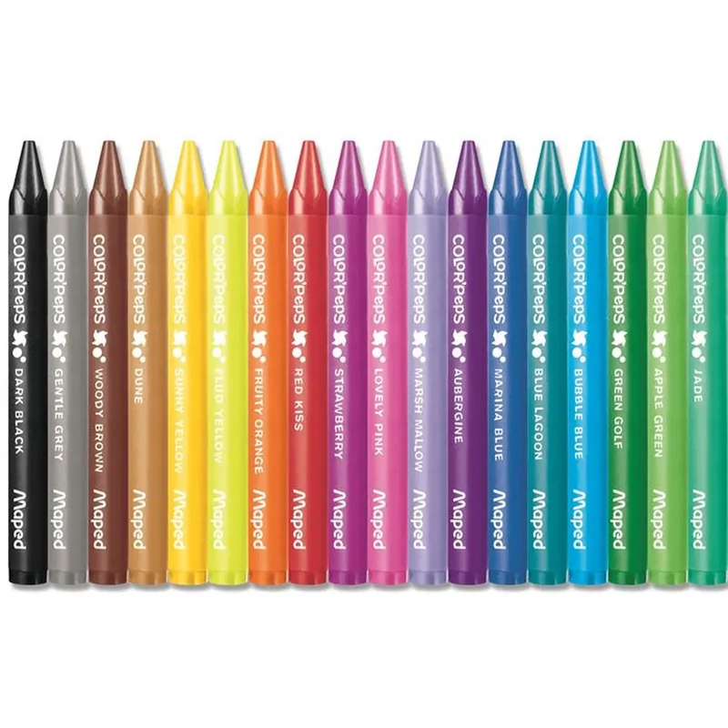 Zsírkréta puha viaszból 18 db/készlet Maped ColorPeps Wax
