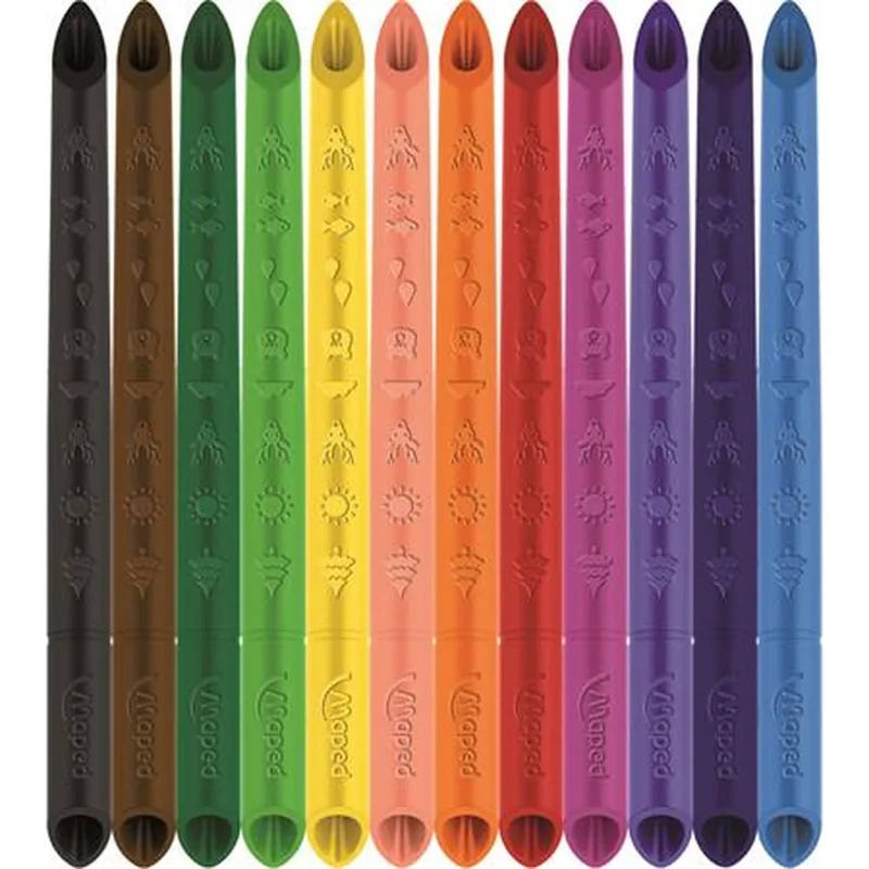 Színes ceruza készlet különleges az egész ceruza felhasználható Maped Color Peps Infinity 12 db háromszögletű