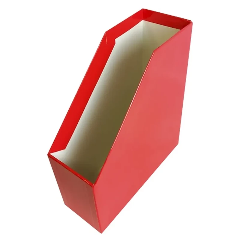 Irattartó papucs fóliás 90 mm karton piros Fortuna Elegant