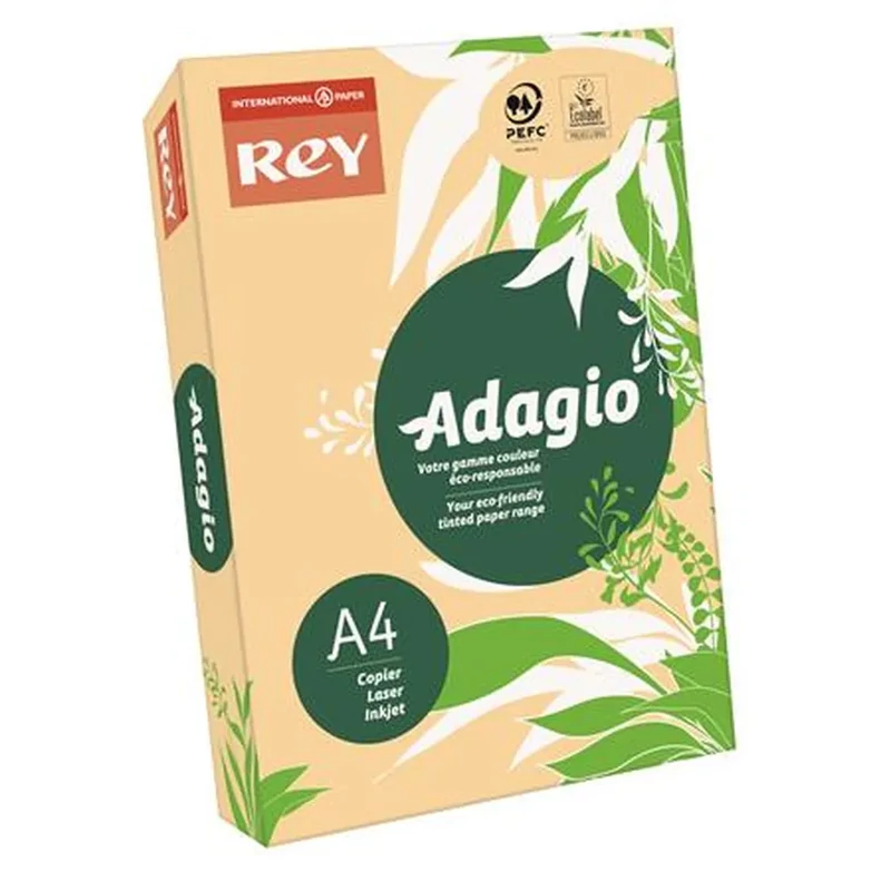 Másolópapír színes A4 80 g REY Adagio pasztell lazac