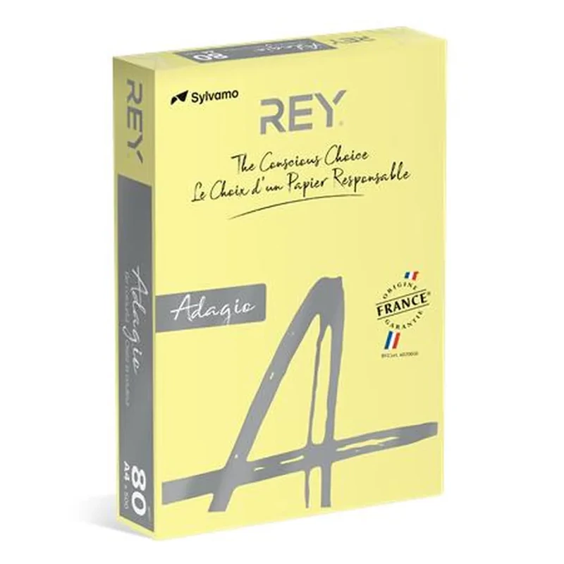 Másolópapír színes A4 80 g REY Adagio pasztell sárga