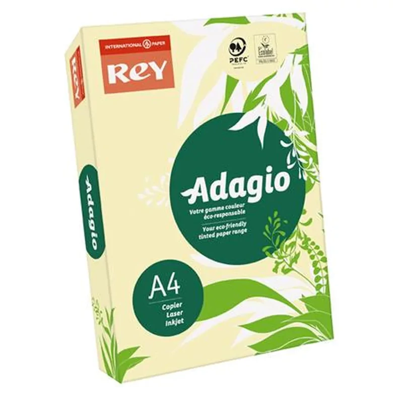 Másolópapír színes A4 80 g REY Adagio pasztell sárga