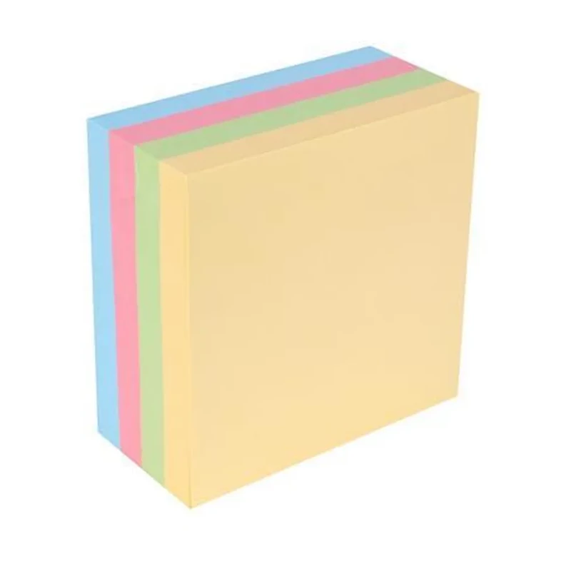 Öntapadó jegyzettömb 75x75 mm 400 lap Victoria Office pasztell színek