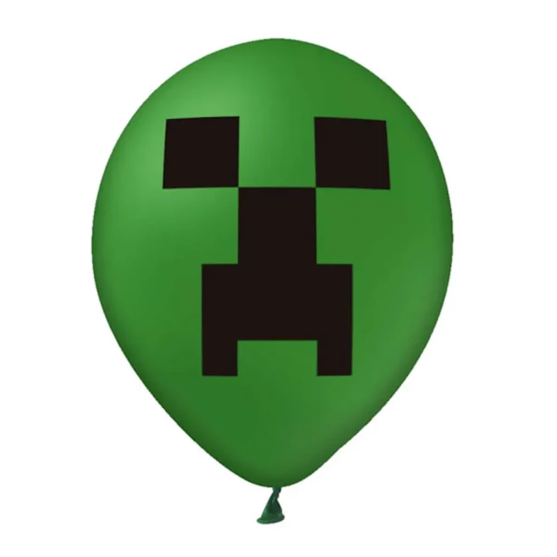 Gumi lufi pixel mintás Gamer 30 cm 12 db/csomag