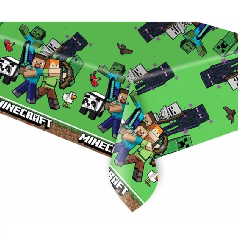 Asztalterítő Minecraft grafikával 120x180 cm