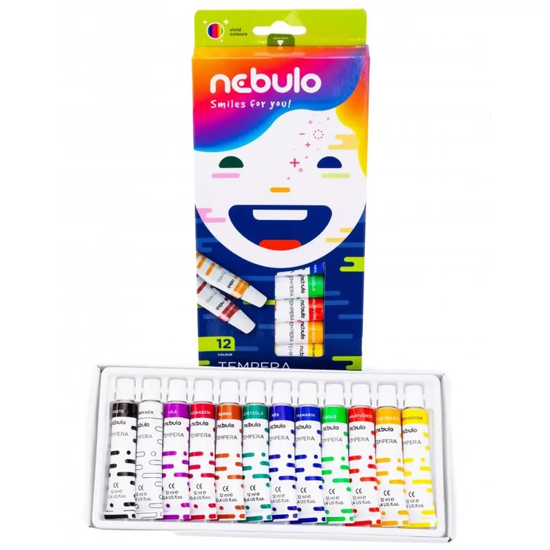 Nebulo tempera 12 szín 12 ml