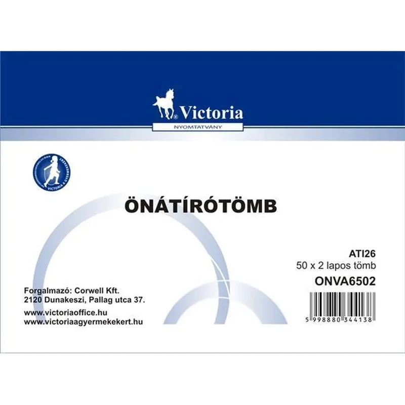 Önátírótömb A6 50x2 lap Victoria
