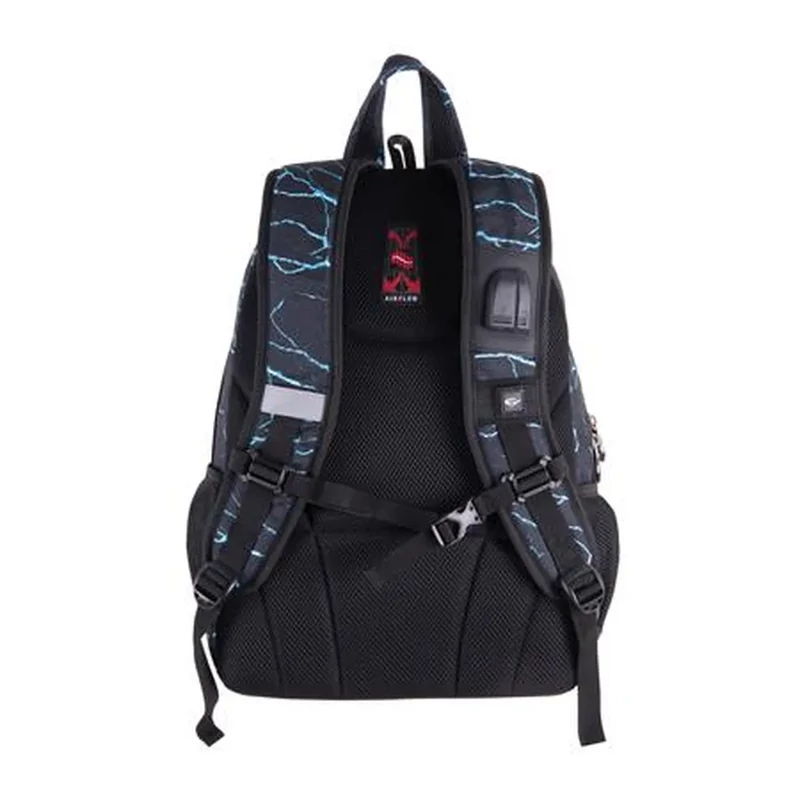 Hátizsák, 2in1, notebook tartóval és audió csatlakozóval, PULSE Teens Blue Lava