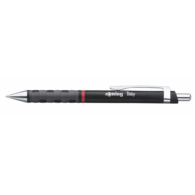 Golyóstoll fekete test 0,8 mm Rotring Tikky III kék írásszín