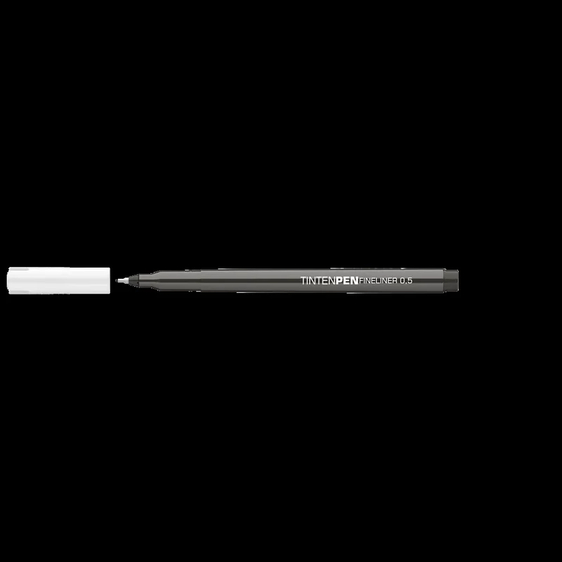 Rostirón, tűfilc vízbázisú, 0,5mm, kerek test, Tinten Pen Ico fekete