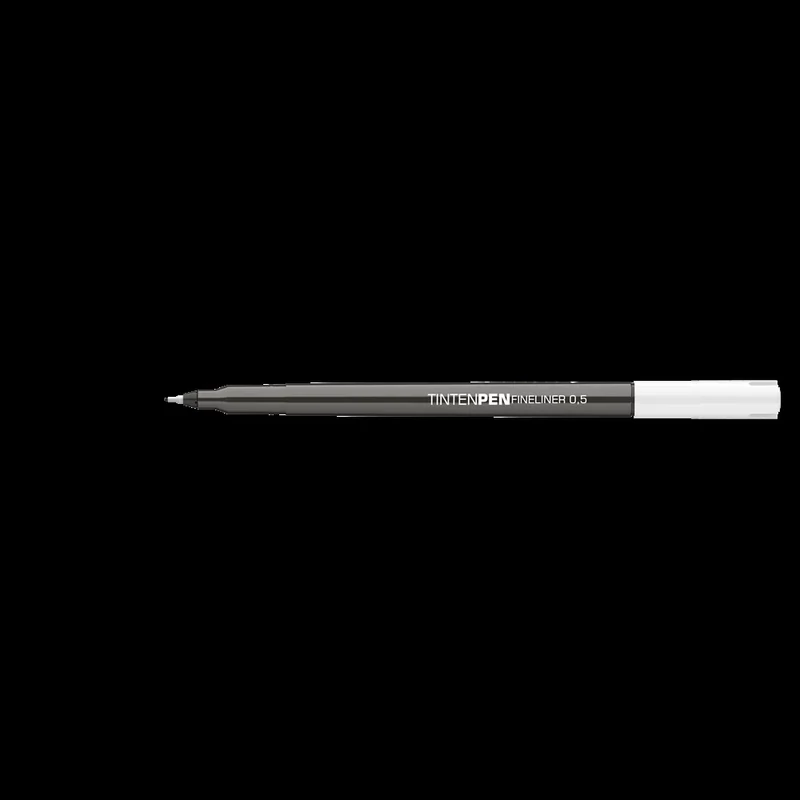 Rostirón, tűfilc vízbázisú, 0,5mm, kerek test, Tinten Pen Ico fekete