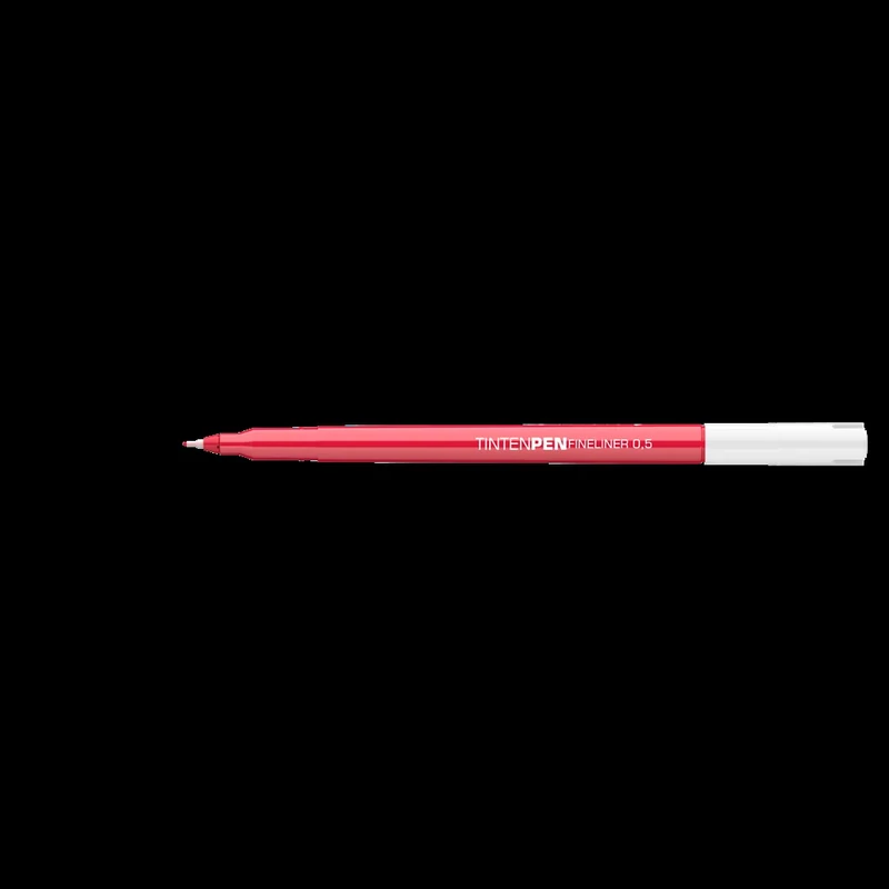 Rostirón, tűfilc vízbázisú, 0,5mm, kerek test, Tinten Pen Ico piros