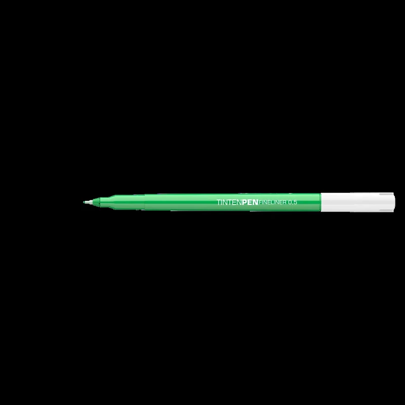 Rostirón, tűfilc vízbázisú, 0,5mm, kerek test, Tinten Pen Ico zöld