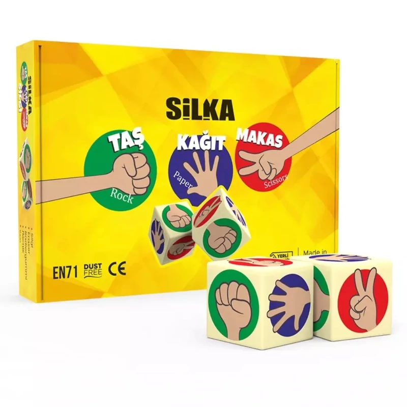 Radír kő-papír-olló játék 2 db/csomag Silka