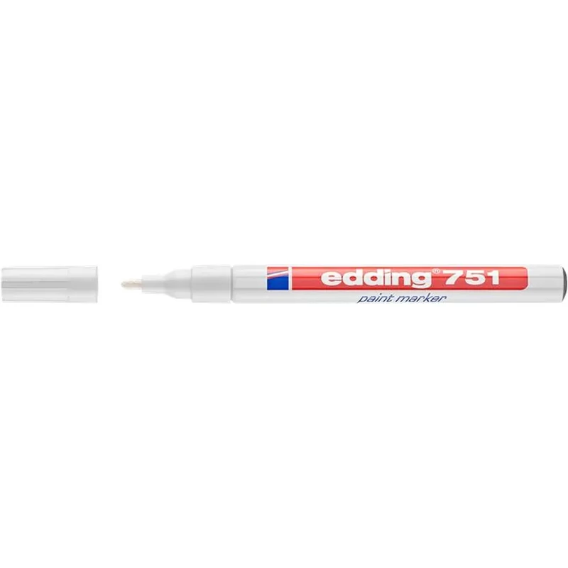 Lakkmarker 1-2mm, kerek Edding 751 fehér