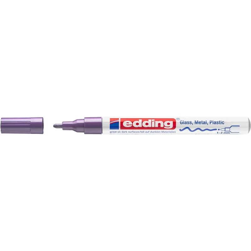 Lakkmarker 1-2mm, kerek Edding 751 lila