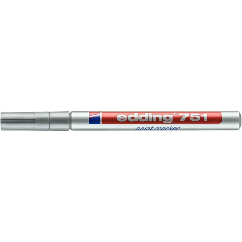 Lakkmarker 1-2mm, kerek Edding 751 ezüst