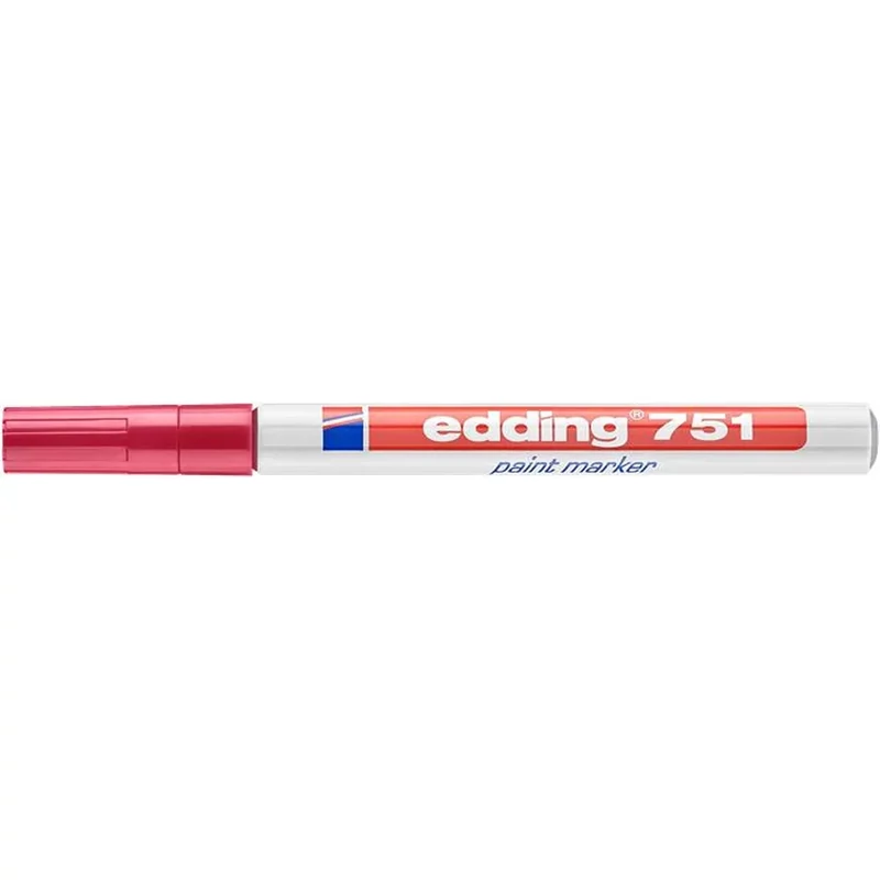 Lakkmarker 1-2mm, kerek Edding 751 piros