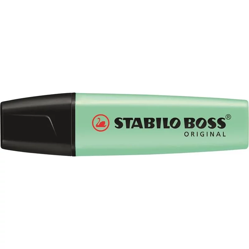 Szövegkiemelő 2-5mm, vágott hegyű, STABILO Boss original Pastel menta