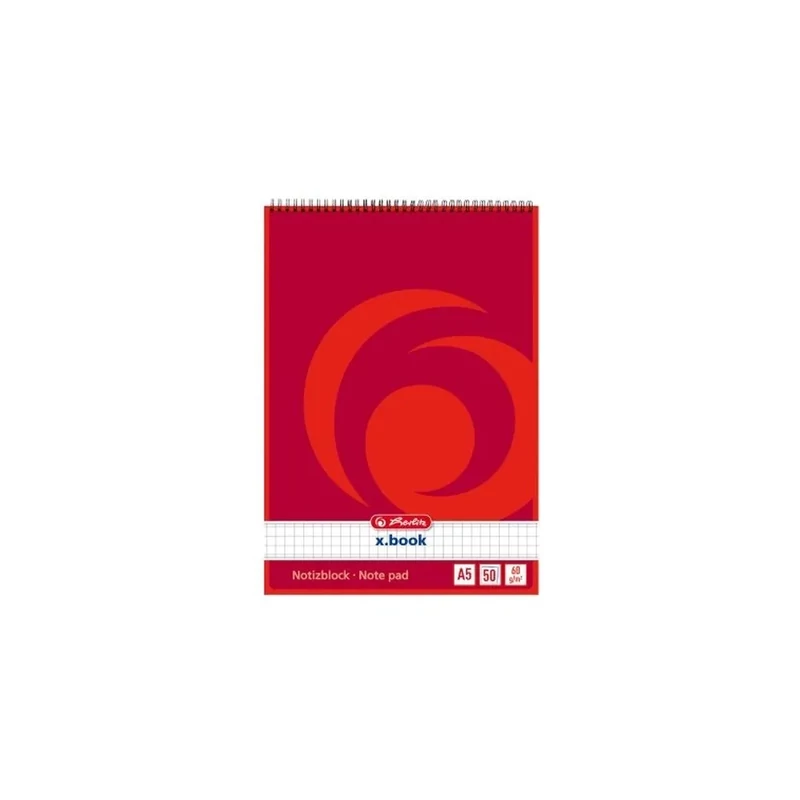 Spirál blokk A5 50 lapos kockás Herlitz