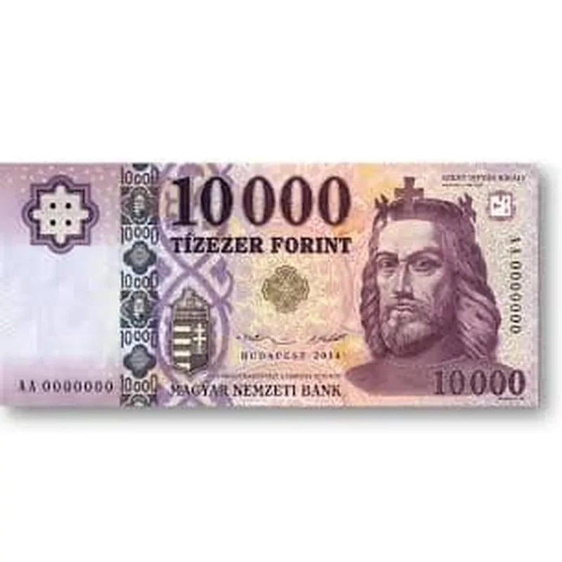 Pénznotesz tízezres borítóval