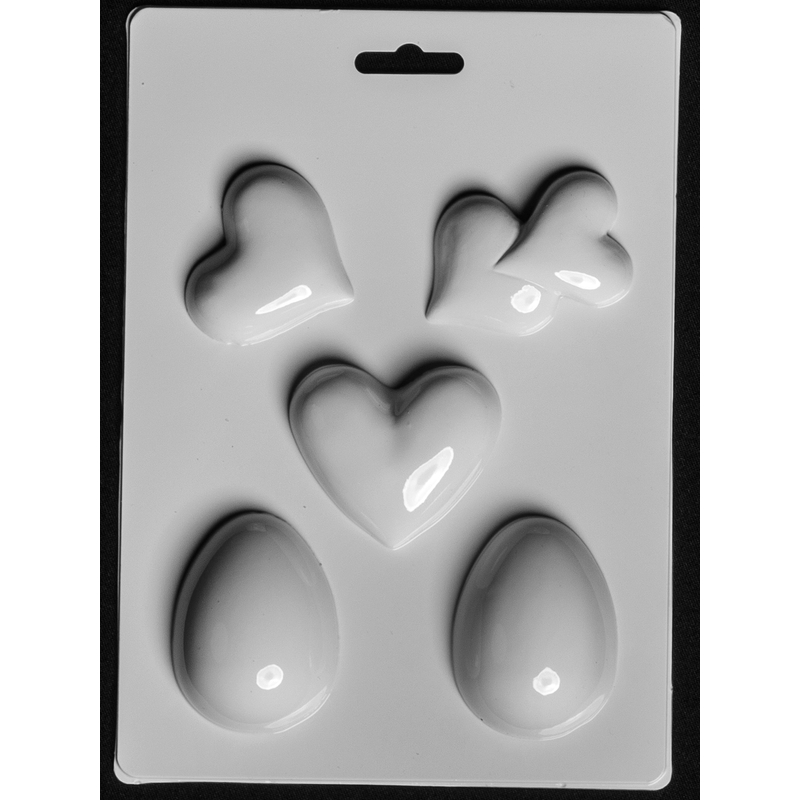 Gipszkiöntő forma 3D tojás szívecskék 196