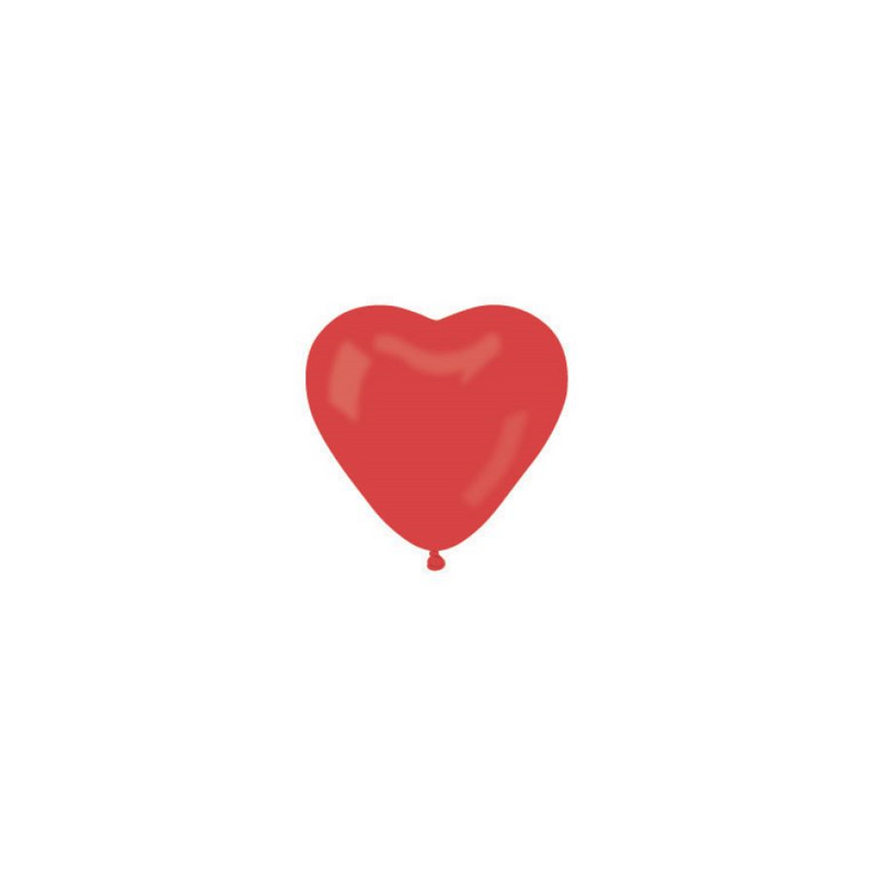 Szív alakú lufi 30cm piros