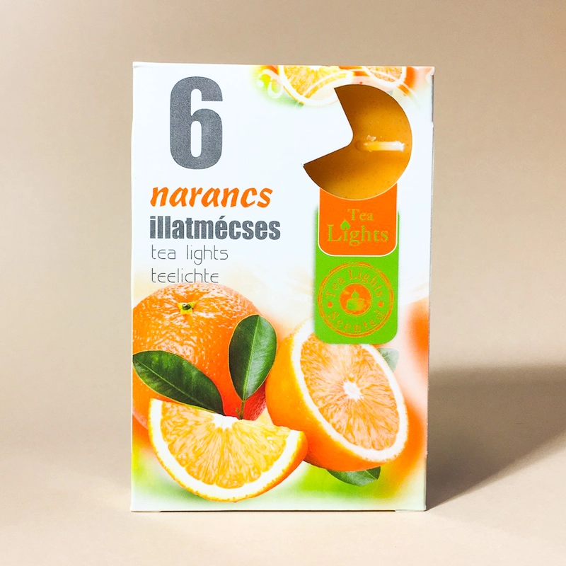 Illatmécses narancs 6 db-os