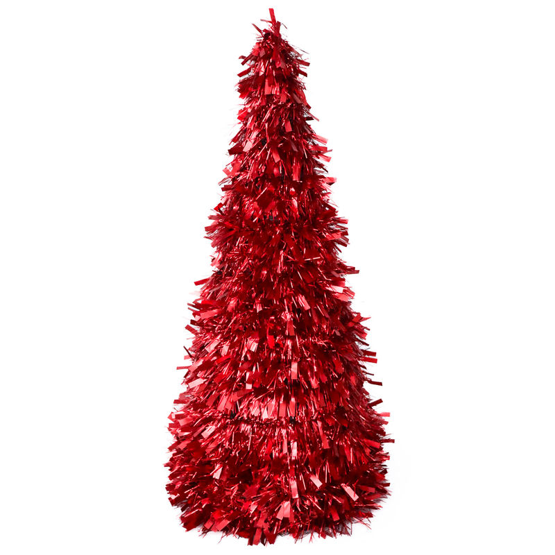 Boás karácsonyfa 48 cm piros