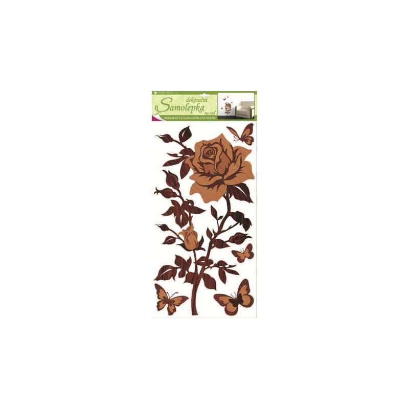 Falmatrica - Barna rózsa fa 69x32cm